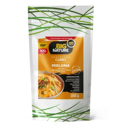 Przyprawa Mielona Curry Bez Soli 200 g - Big Nature