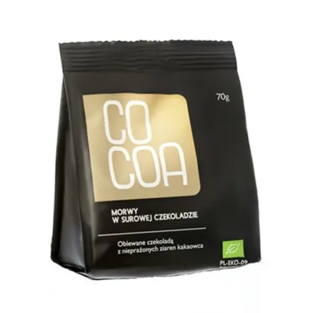 Morwy w Surowej Czekoladzie Bio 70 g - Cocoa