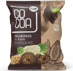 Morwy w Surowej Czekoladzie Bio 70 g - Cocoa