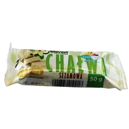 Chałwa Sezamowa Z Wanilią Bio 50 g Croc-Crac - Przecena Krótka Data Minimalnej Trwałości
