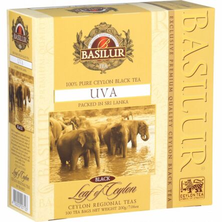 Herbata Czarna Ekspresowa UVA w Saszetkach 200 g (100x 2 g) - BASILUR 