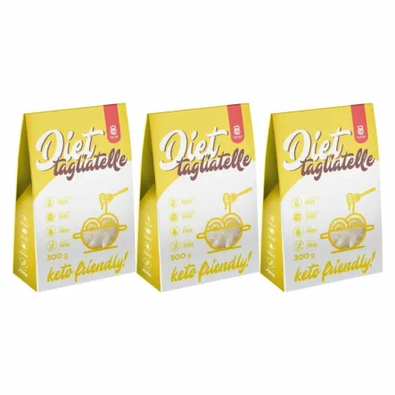3 x Makaron Konjac Diet Tagliatelle 400 g (300 g) - Cheat Meal