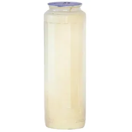Biała Lampka Olejowa Nr 9 w Biodegradowalnym Pojemniku Biocellat® - AETERNA