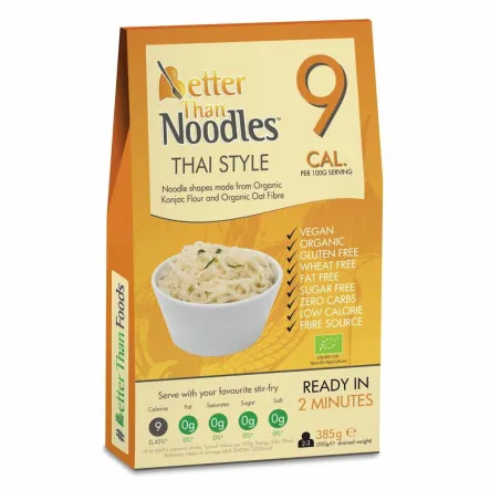 Makaron Konjac Noodle Thai Style Bezglutenowy Bio 385 g (300 g) - Better Than Noodles