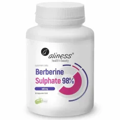 Berberine Sulphate 98% 400 mg 60 Kapsułek Vege - Aliness