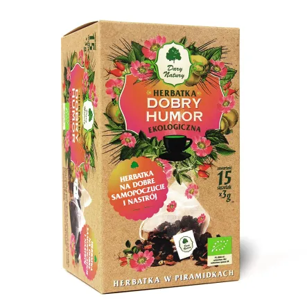 Herbatka Dobry Humor Piramidki Bio 45 g (15x 3 g) - Dary Natury