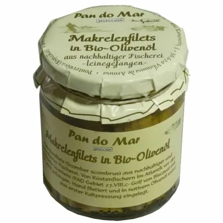 Makrela w Bio Oliwie Z Oliwek 220 g Pan Do Mar