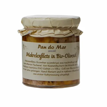 Makrela w Bio Oliwie Z Oliwek 220 g Pan Do Mar