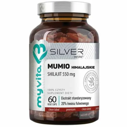 Silver Pure Mumio Himalajskie Shilajit 60 Kapsułek - MyVita