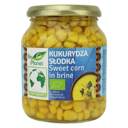 Kukurydza Słodka W Zalewie W Słoiku Bio 230 g Bio Europa