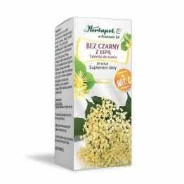 Czarny Bez z Lipą 30 Tabletek do Ssania - Herbapol Kraków