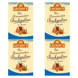 Zestaw 4 x Proszek Do Pieczenia Bio 21 g - Leckers