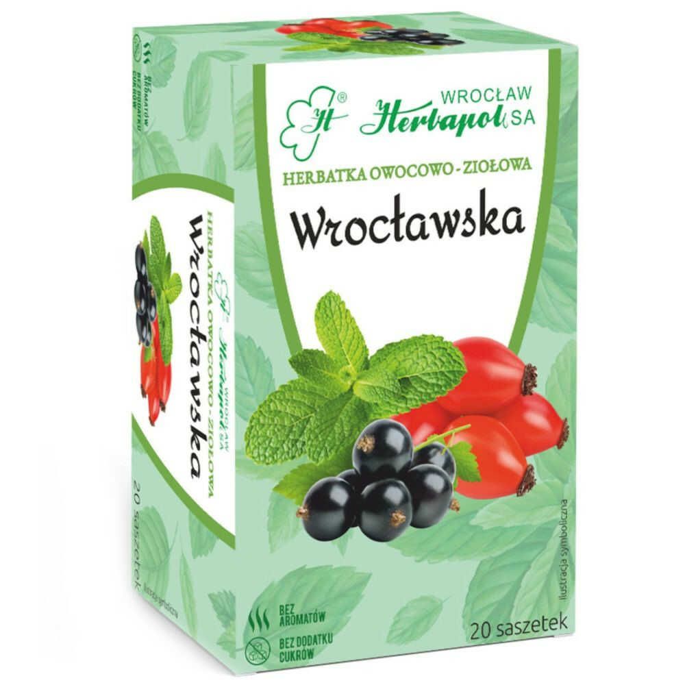 Herbatka Owocowo - Ziołowa WROCŁAWSKA 60 g (20x 3 g) -  Herbapol Wrocław