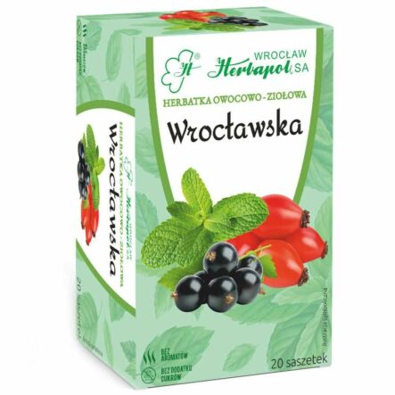 Herbatka Owocowo - Ziołowa WROCŁAWSKA 60 g (20x 3 g) -  Herbapol Wrocław
