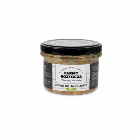 Bekon do Jajecznicy Bio 180 g - Farmy Roztocza - Przecena Krótka Data Minimalnej Trwałości