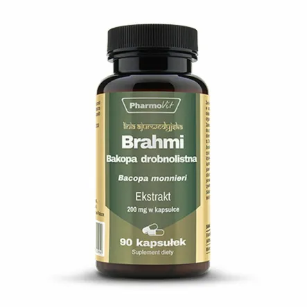 Brahmi Bakopa Drobnolistna 200 mg 90 Kapsułek Pharmovit - Wyprzedaż