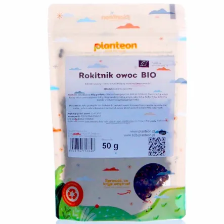 Rokitnik Owoc BIO 50 g - Planteon