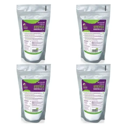 Zestaw 4 x Stevia w Kryształkach 1:1 200 g - Natusweet