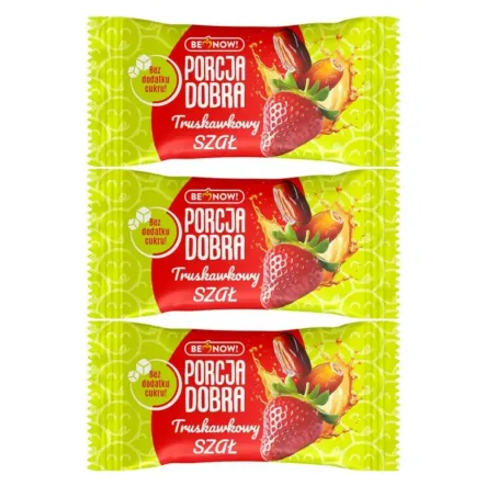 3 x Truskawkowy SZAŁ Przekąska 20 g - Porcja Dobra