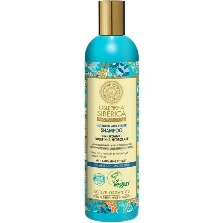 Szampon Rokitnikowy do Włosów Normalnych i Suchych Intensywne Nawilżenie 400 ml - Natura Siberica