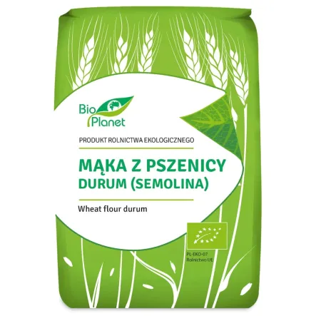Mąka z Pszenicy Durum (Semolina) Bio 1 kg - Bio Planet