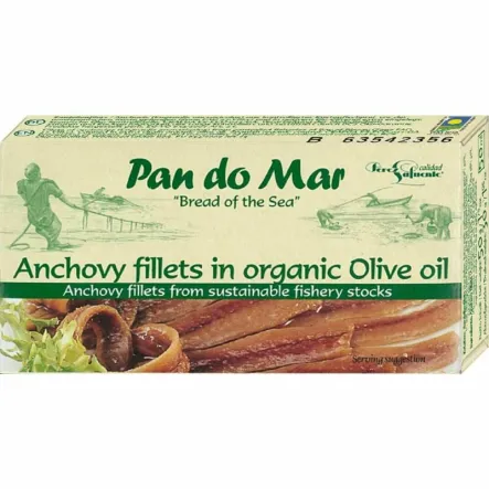 Anchois (Sardele) w Bio Oliwie z Oliwek 50 g (30 g) - Pan do mar