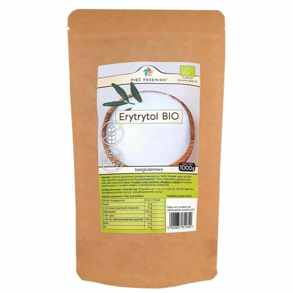 Erytrytol BIO 1 kg - Pięć Przemian