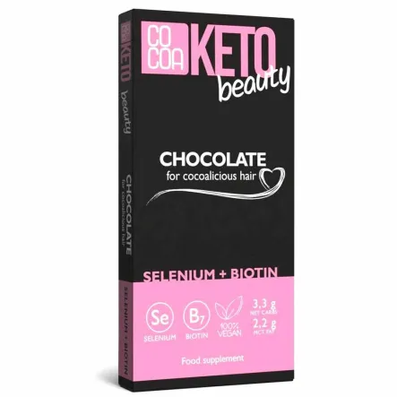 KETO Beauty Czekolada Selen + Biotyna 40 g - Cocoa