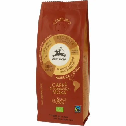 Kawa Mielona Arabica 100% Moka Fair Trade Bio 250 g - Alce Nero