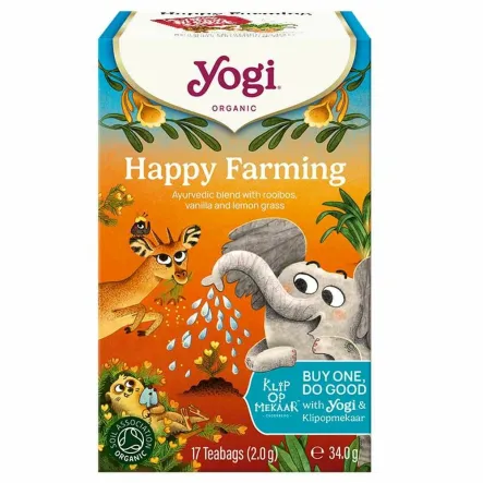 Herbatka HAPPY FARMING BIO 34 g (17 x 2 g) - YOGI TEA