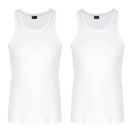 2 x Koszulka Męska na Ramiączkach Bambusowa Biała Rozmiar XL - Henderson
