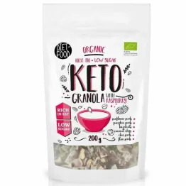 Bio Keto Granola z Maliną 200 g - Diet-Food