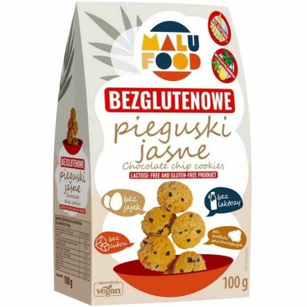 Ciastka Pieguski Jasne Bezglutenowe Bez Dodatku Cukru 100 g - Malu Food