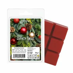 Wosk Zapachowy do Kominka Zapach Świąt 58 g - Ravina