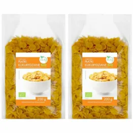 Zestaw 2 x Płatki Kukurydziane Bio Bez Dodatku Cukru 200 g - BioLife