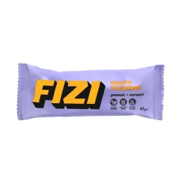 Baton w Polewie Czekoladowej Orzech Ziemny plus Karmel Bez Dodatku Cukru 45 g - FIZI