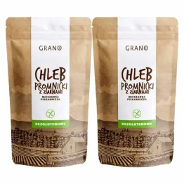 2 x Chleb Promnicki z Ziarnami Mieszanka Piekarnicza Bezglutenowa 500 g - Grano