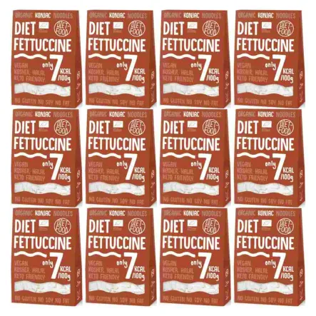 12 x Makaron Konjac Bio Organic Diet Fettuccine 300 g Diet Food