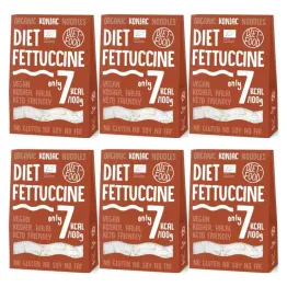 6 x Makaron Konjac Bio Organic Diet Fettuccine 300 g Diet Food