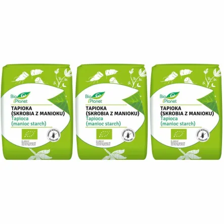 3 x Tapioka (Skrobia z Manioku) Bezglutenowa Bio 800 g - Bio Planet