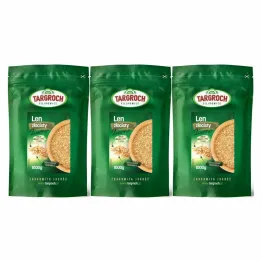 Zestaw 3 x Len Złoty Ziarno Siemię Lniane Złote 1 kg -  Targroch