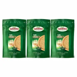 Zestaw 3 x Len Złoty Ziarno Siemię Lniane Złote 1 kg -  Targroch