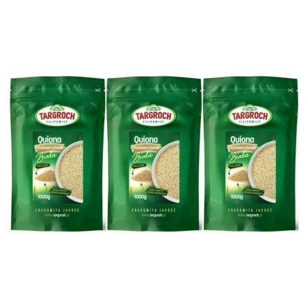 Zestaw 3 x Quinoa Biała (Komosa Ryżowa) 1 kg - Targroch