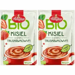 2 x Kisiel o Smaku Truskawkowym Bezglutenowy BIO 30 g - Amylon