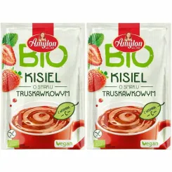 2 x Kisiel o Smaku Truskawkowym Bezglutenowy BIO 30 g - Amylon
