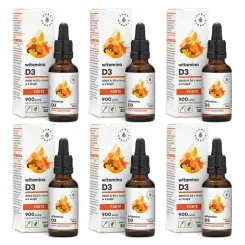 Zestaw 6 x Witamina D3 Forte w Kroplach 30 ml - Aura Herbals