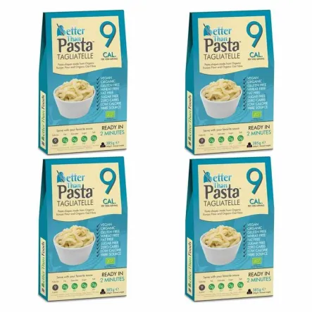 Zestaw 4 x Makaron Konjac Tagliatelle Bezglutenowy Bio 385 g Better Than Foods
