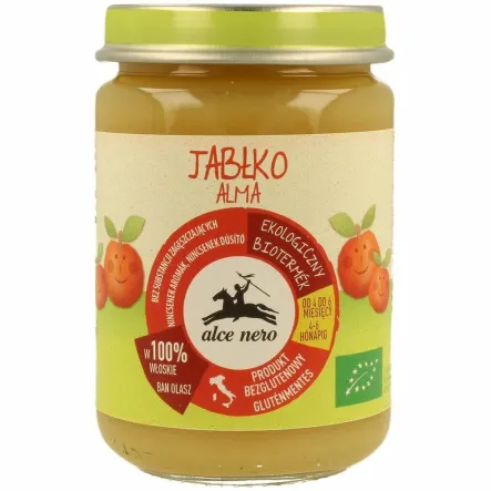 Przecier Jabłkowy Powyżej 4 Miesiąca Bio 140 g Alce Nero