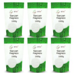 6 x Siarczan Magnezu 1 kg Vivio - Sól Gorzka Epsom