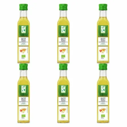 6 x Ocet Jabłkowy Niefiltrowany Bio 5% 250 ml - Bio Planet